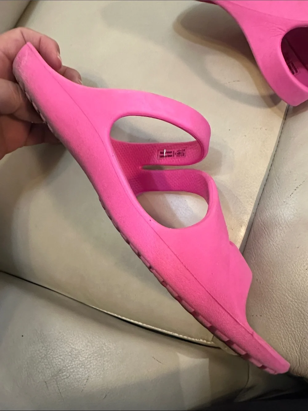 CROCS Swiftwater Hot Pink Triple Strap Slide Sandals Women's Size 9